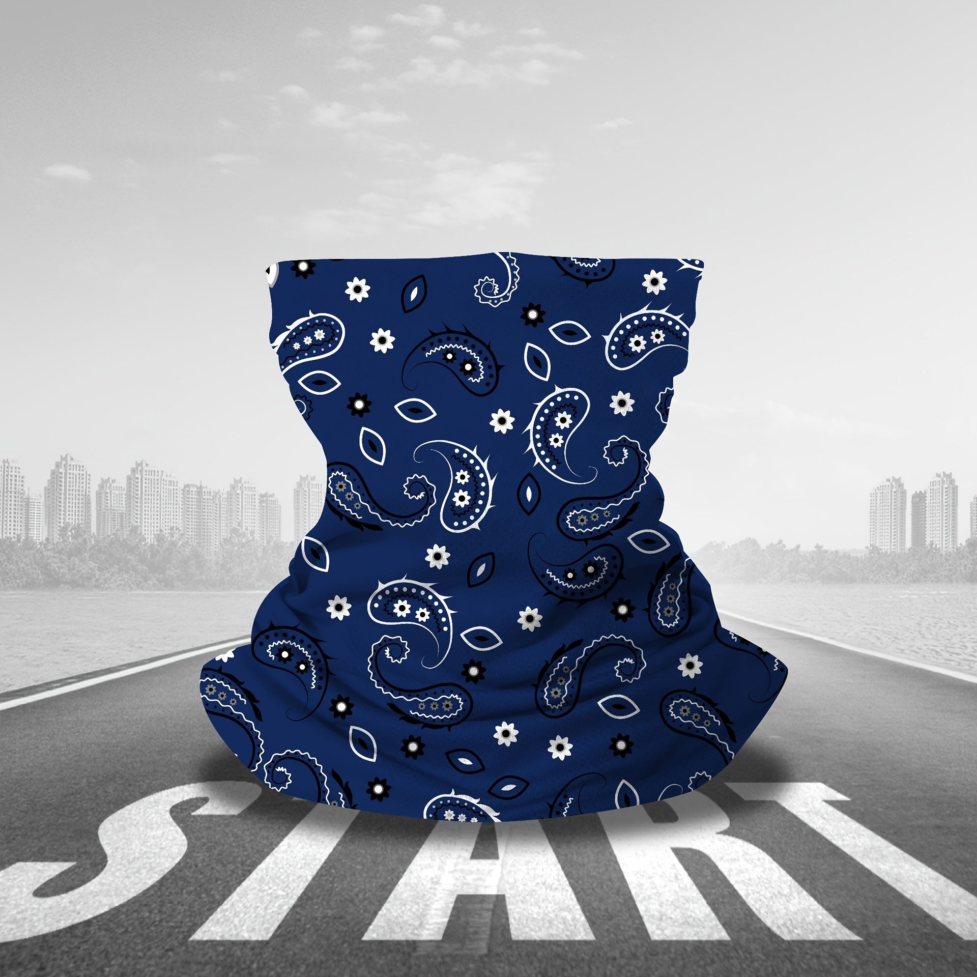 Стильная маска для лица с узором пейсли для защиты от солнца для женщин - дышащий, ветрозащитный воротник для рыбалки и велоспорта