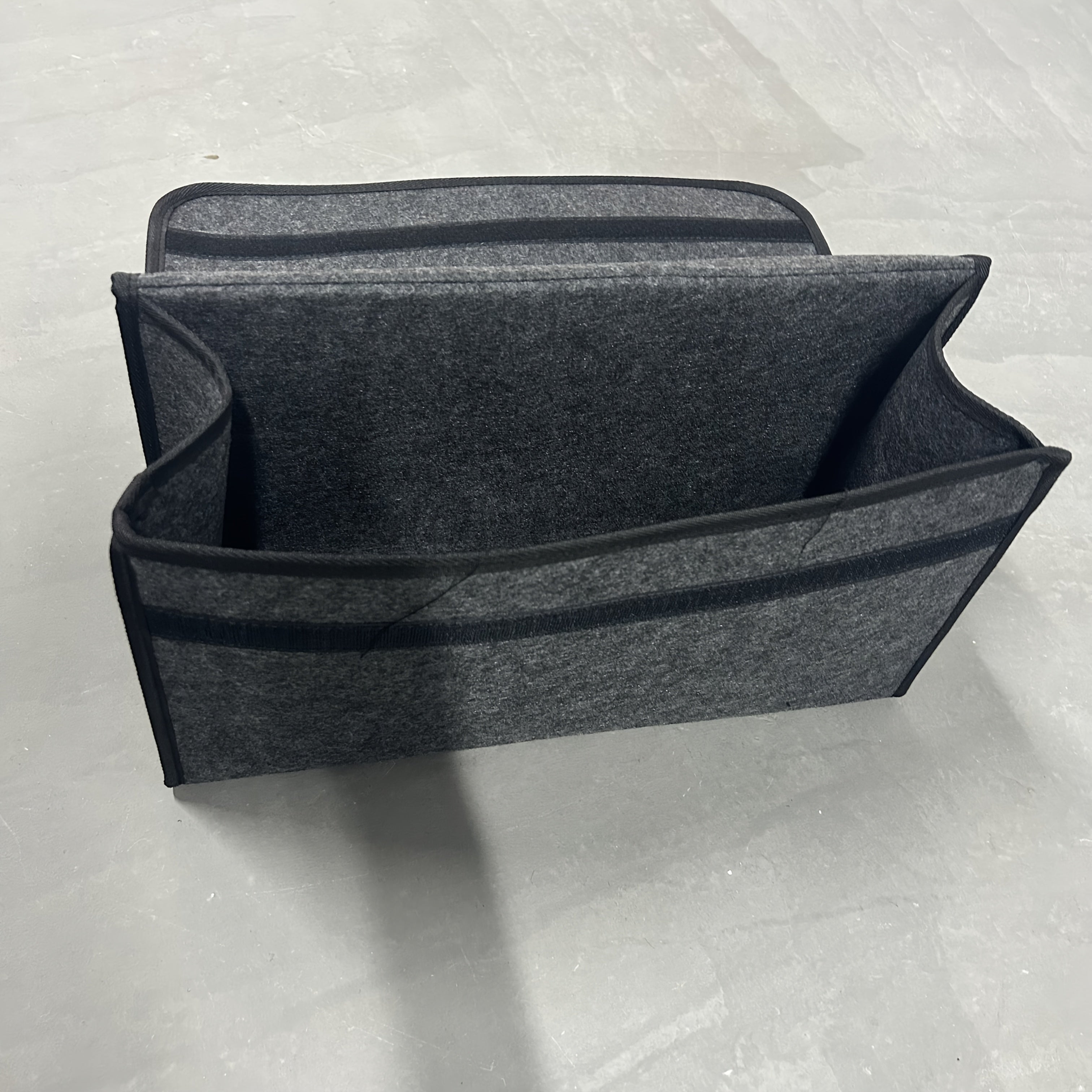 Foldable Felt Car Organizer for Universal Vehicle Storage and Trunk Organization