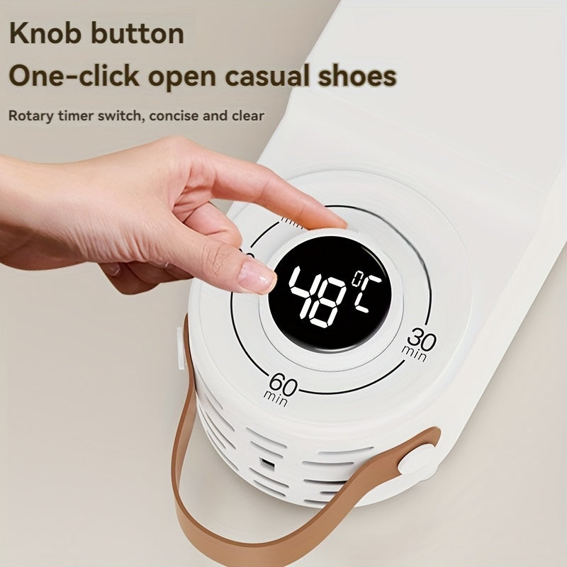 Portativ poyabzal qurituvchi va isituvchi, egiluvchan dizayn, hidni yo'q qiladi, Evropa standartidagi rozetka, batareyalar talab qilinmaydi.