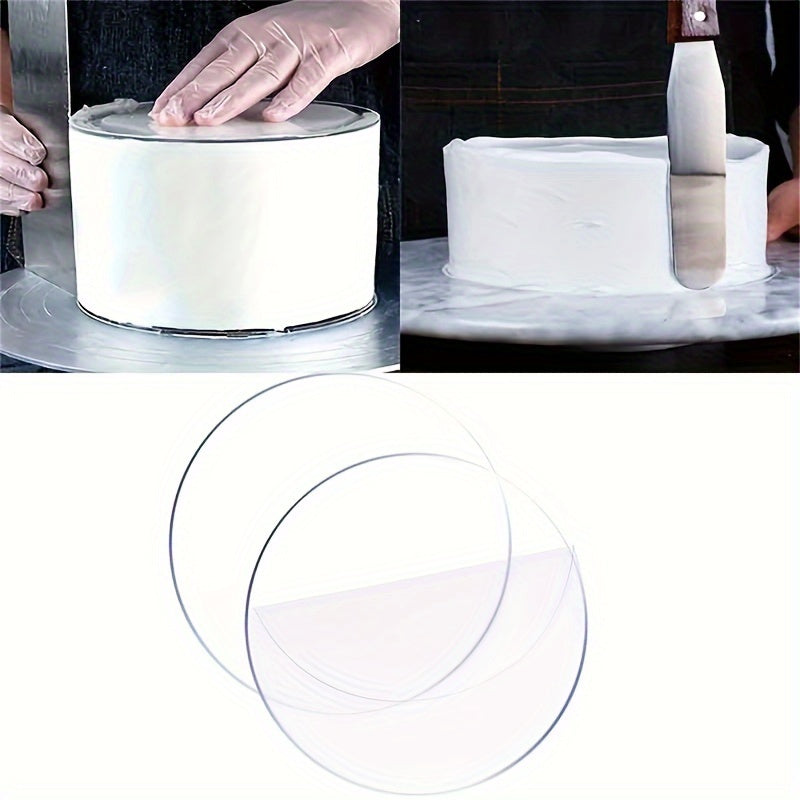 Reusable Acrylic Round Cake Discs Set of 2 10.16cm 15.24cm 20.32cm 25.4cm Baking Supplies