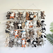 Bohemian Plush Toy Storage Rack with 26/40 Capacity for Living Rooms and Bedrooms
