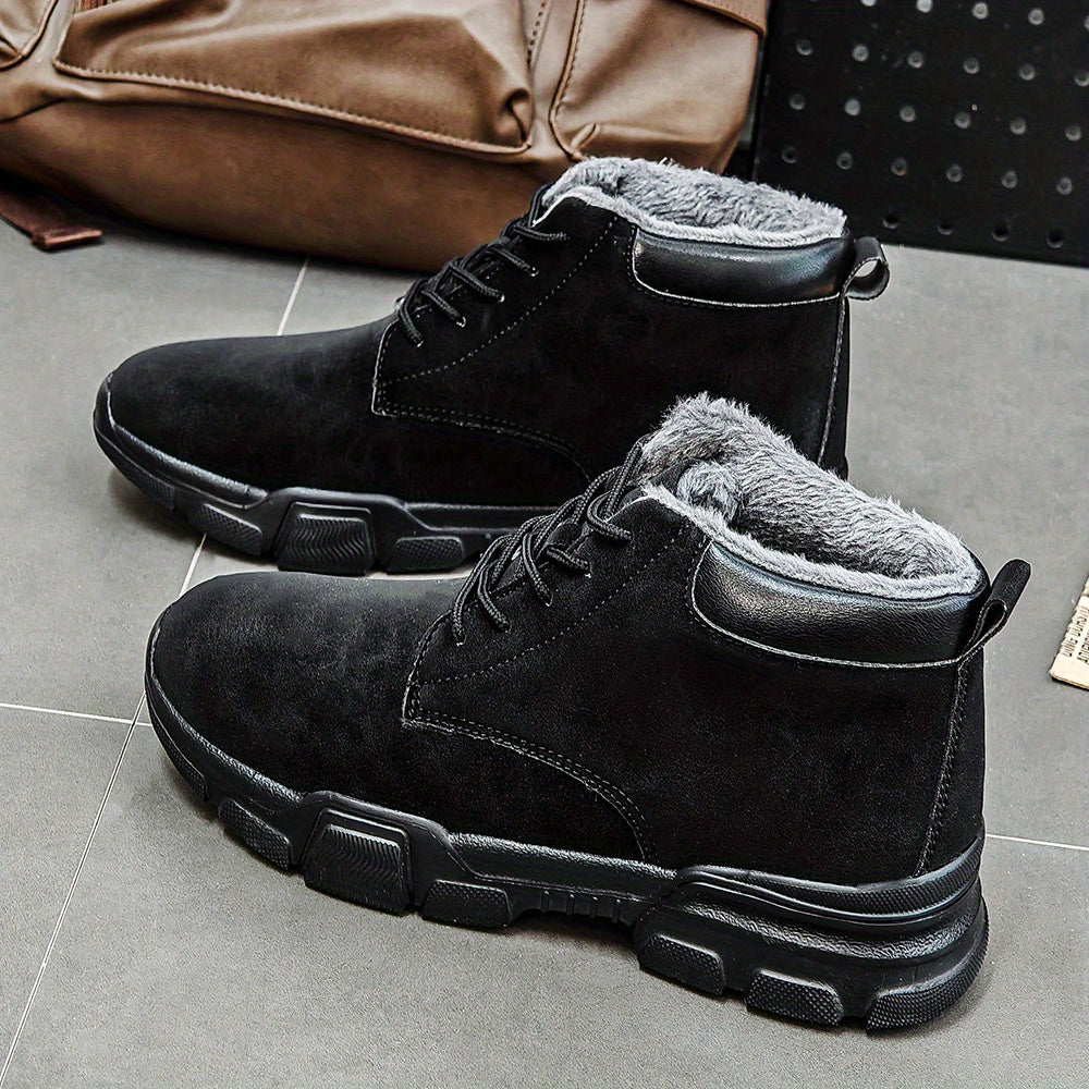 Women's Slip-On Chunky Heel Boots Black All-Season Casual Formal