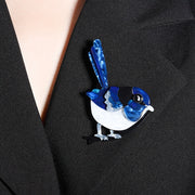 Mini Bird-Shaped Acrylic Animal Brooch for Women Clothing Accessory