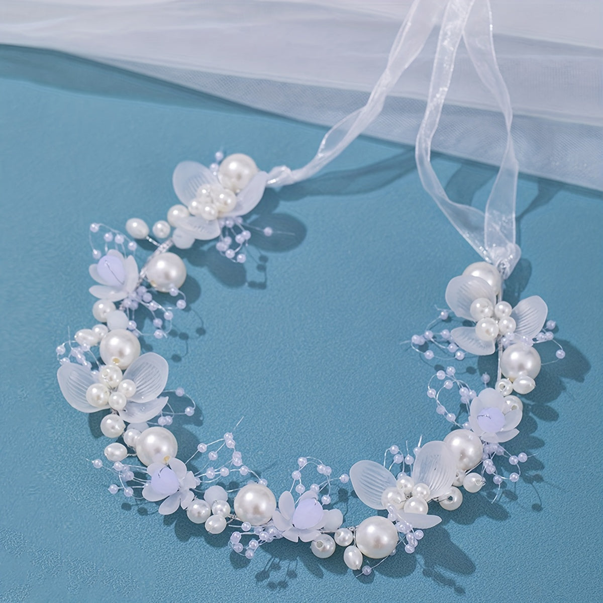 Women’s Angel-Inspired Headband with Faux Pearls for Daily Wear and Parties