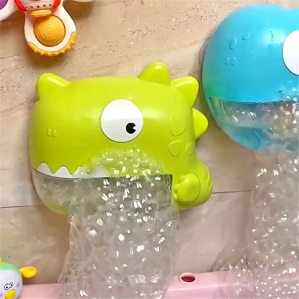 Baby Bath Toy Dinosaur Bubble Machine with Music and Water Hose