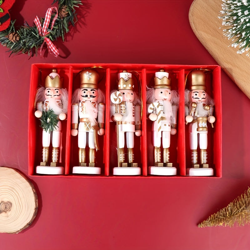 Wooden Nutcracker Soldier Ornament 11.99cm Christmas Tree Decor Festive Tabletop