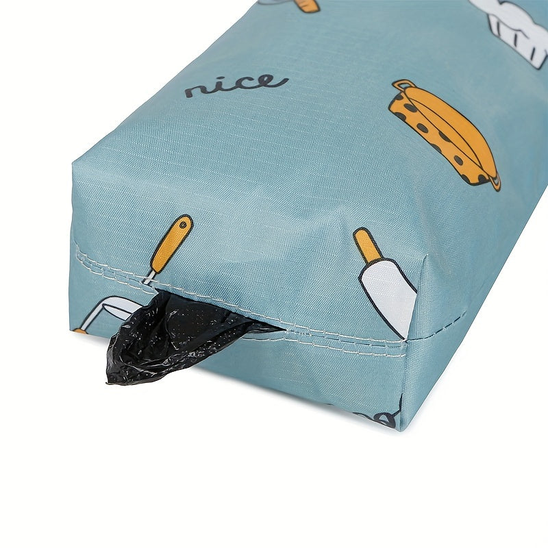 1 dona Plastik Sumka Ushlagich, Devorga O'rnatish, Plastik Sumkalar uchun Tashkiliy, Xarid Sumkalari uchun Usul, Uyda, Oshxonada yoki Sayohat Qilayotganda Katta Dispenser, Oziq-ovqat Sumkalarini Saqlash uchun. Matodan Yasalgan.