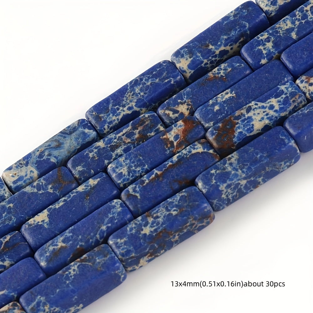 Natural Stone Jasper and Shoushan Beads Set for Jewelry Making Multicolor Cylindrical