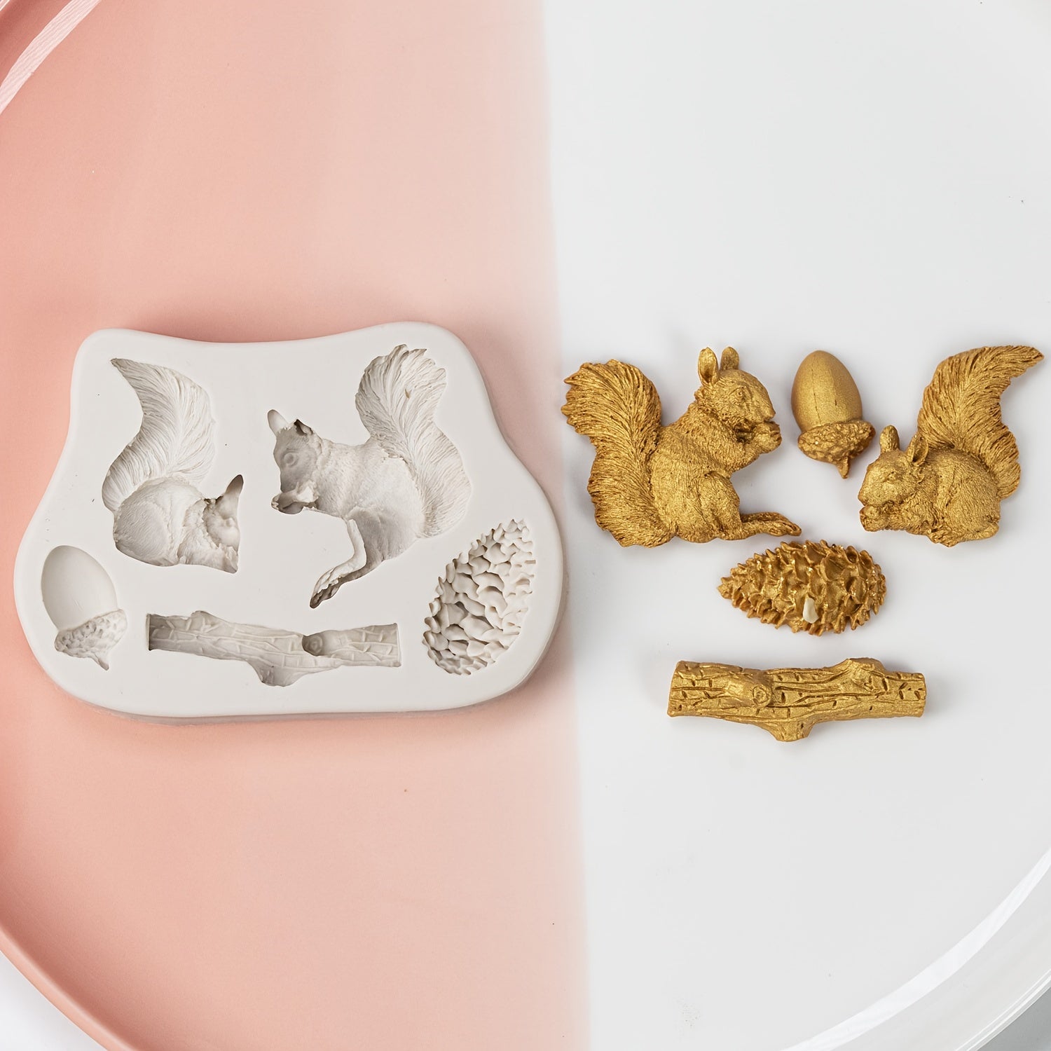 Silicone Squirrel Cake Mold for Baking Fudge Cookies Chocolates Kitchen