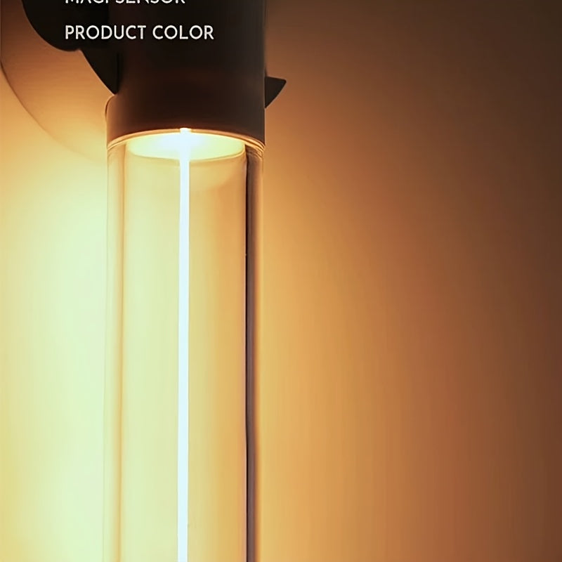 Современная USB-заряжаемая магнитная сенсорная настольная лампа с LED-атмосферным освещением для прикроватной тумбочки, кемпинга, баров.