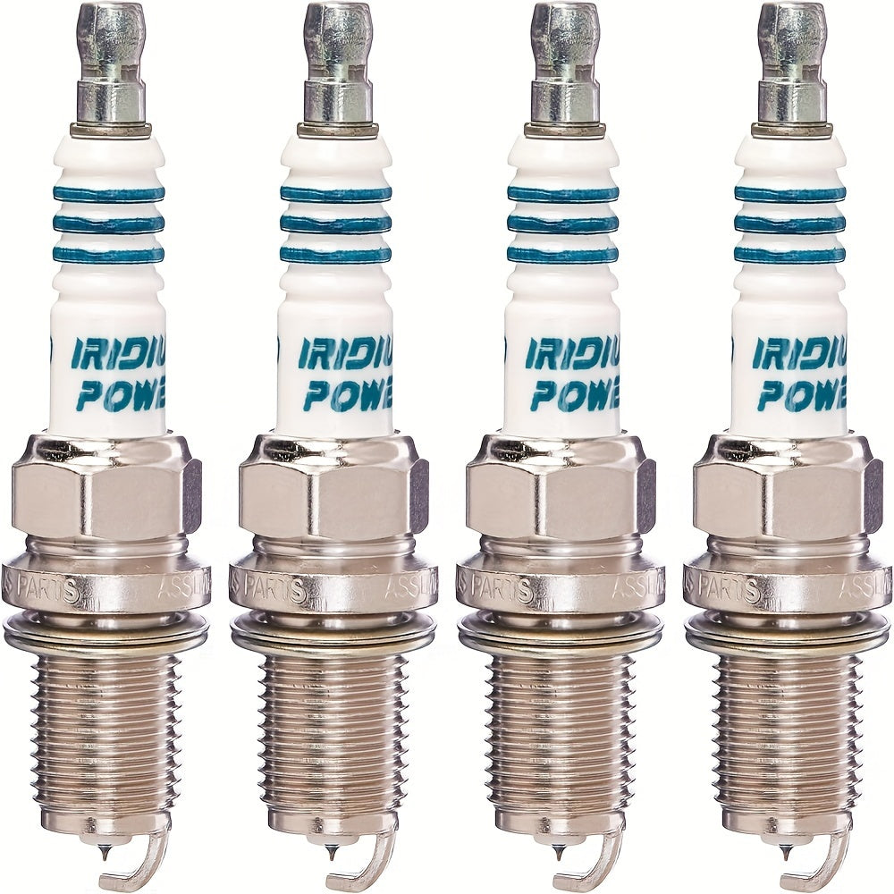 4 Pack IRIDIUM Spark Plugs for Cars, High Performance, Long Lasting