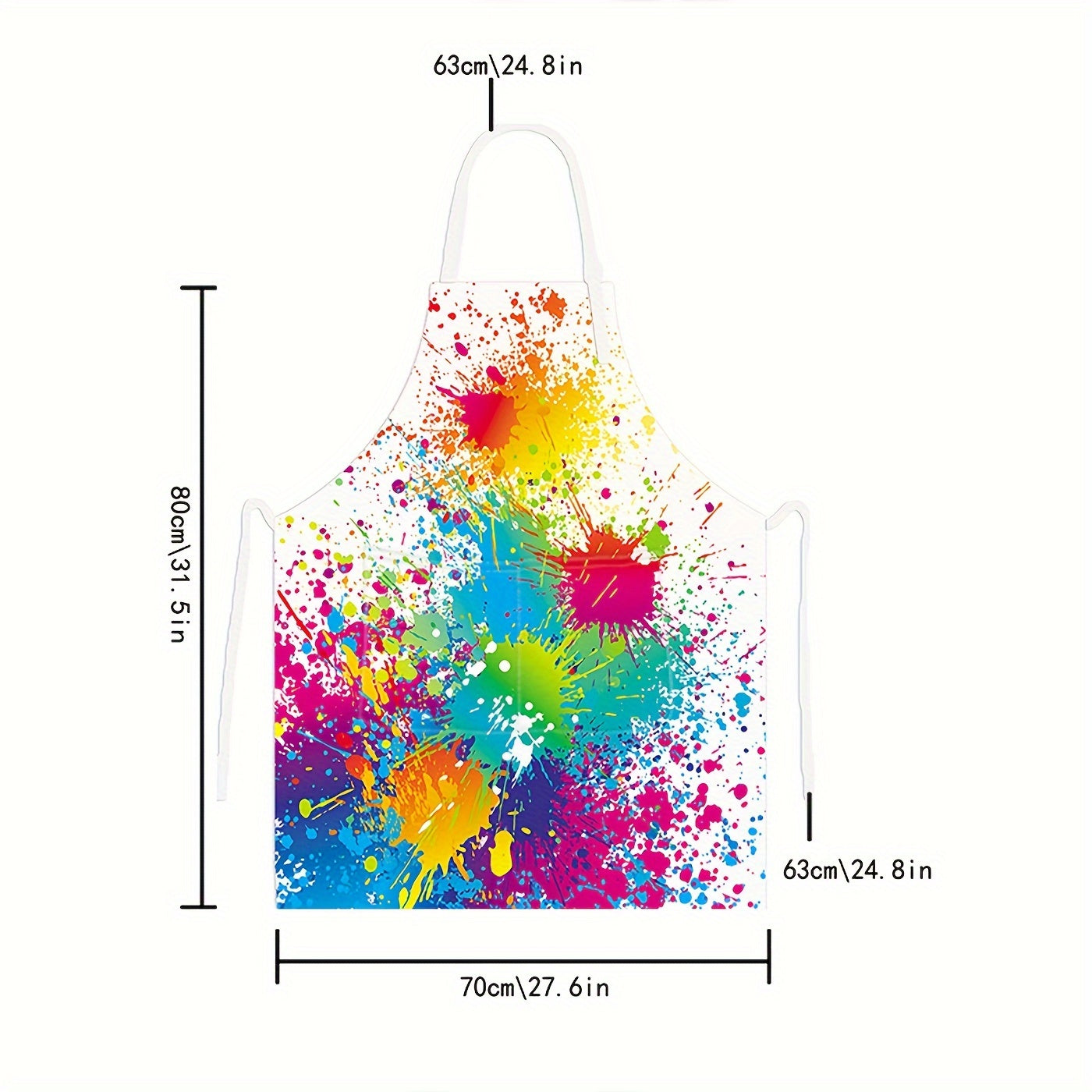 Colorful Waterproof Apron for Artists, Teachers, and Chefs Adjustable