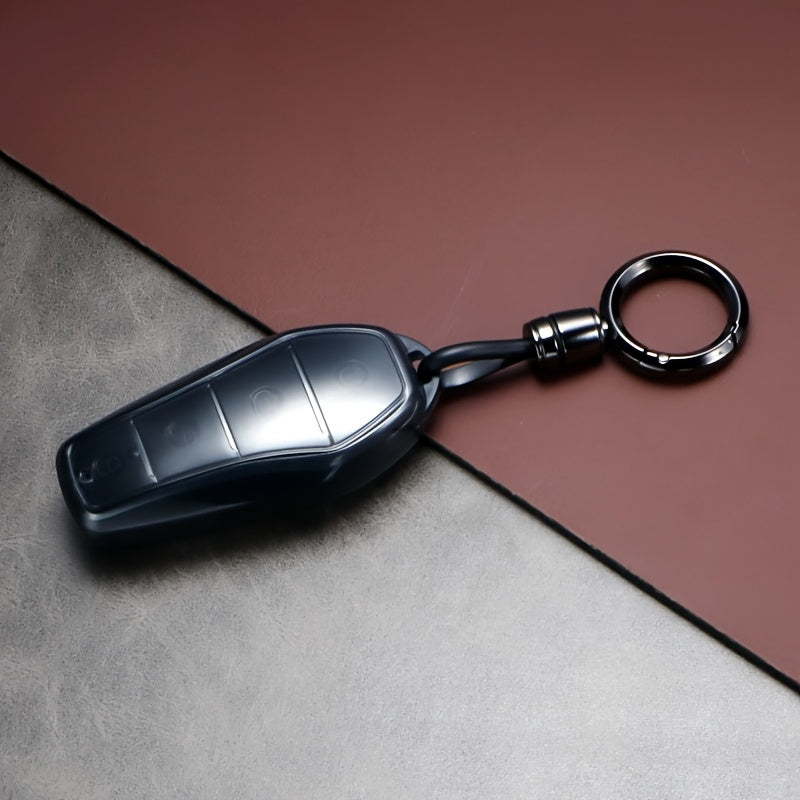 Universal TPU Car Remote Key Cover with Keychain for 4-Button Keys