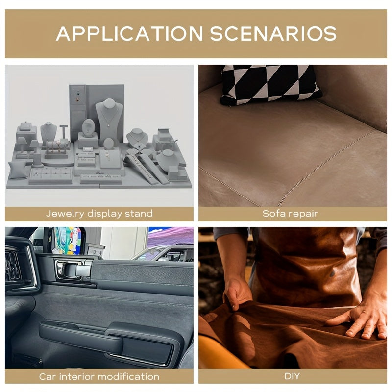 1 рулон самоклеящейся замшевой ткани, 30x200 см, однотонный, для автомобильного интерьера, витрины для ювелирных изделий, рукоделия и ремонта диванов. Только химчистка.