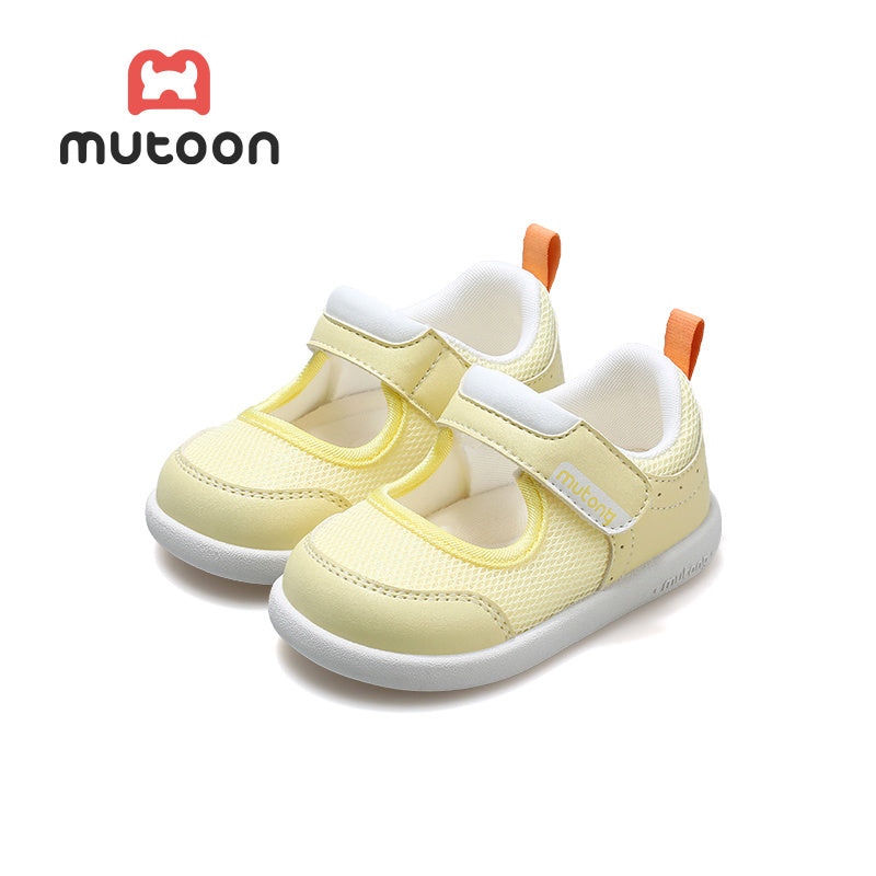 Girls Casual Walking Shoes Wide Round Toe Anti-Slip Rubber Sole Fabric Lining Hook-and-Loop Closure