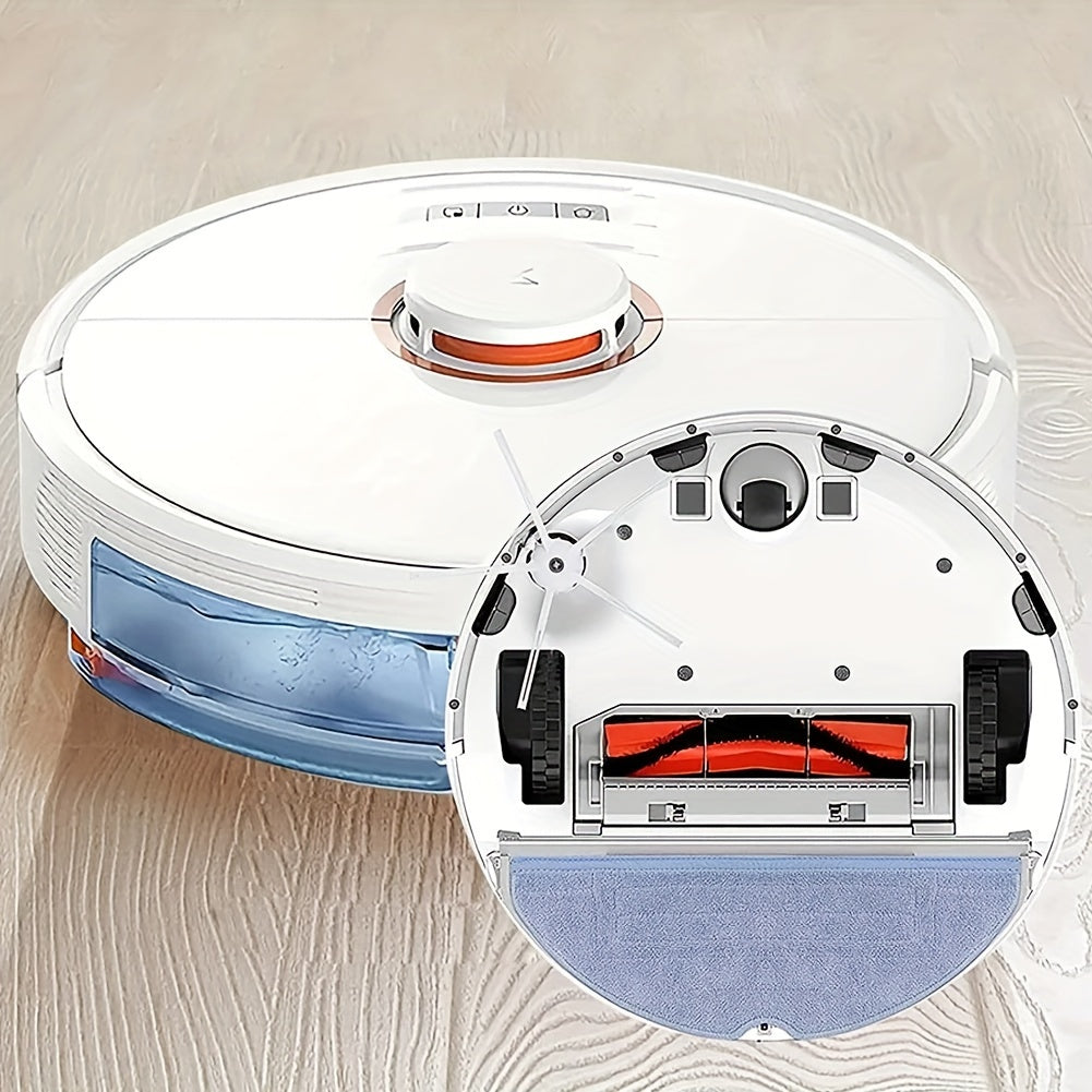 Reusable Microfiber Mop Pads for Robotic Vacuum Cleaner with Dusting Brush Attachments