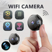 Uy xavfsizligi, avtomobil, uy hayvonlari uchun simsiz WiFi kamera. Ichki/tashqi, portativ, 480p video va 128G maksimal saqlash. Batareya bilan ishlaydigan/USB, ABS material. 2.4GHz ulanish, SD karta kiritilmagan.