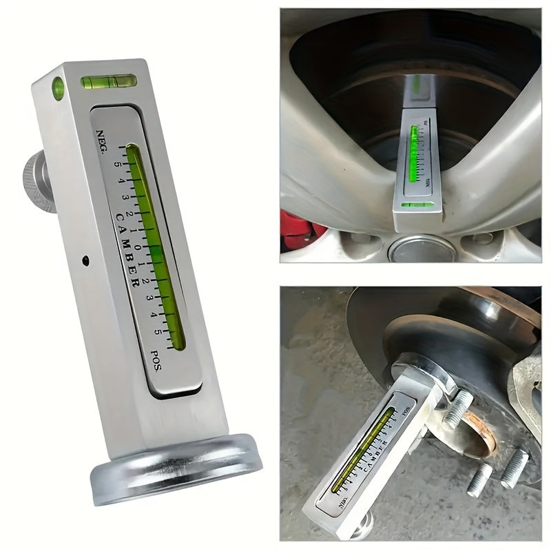 Car Magnetic Wheel Alignment Tool for Camber Adjustment and Tire Repair Green Bubble