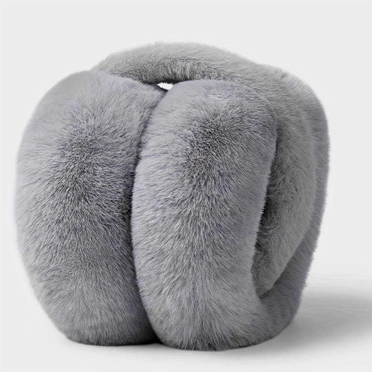 Unisex Faux Fur Earmuffs for Winter Outdoor Warmth, Cozy Stretch Polyester