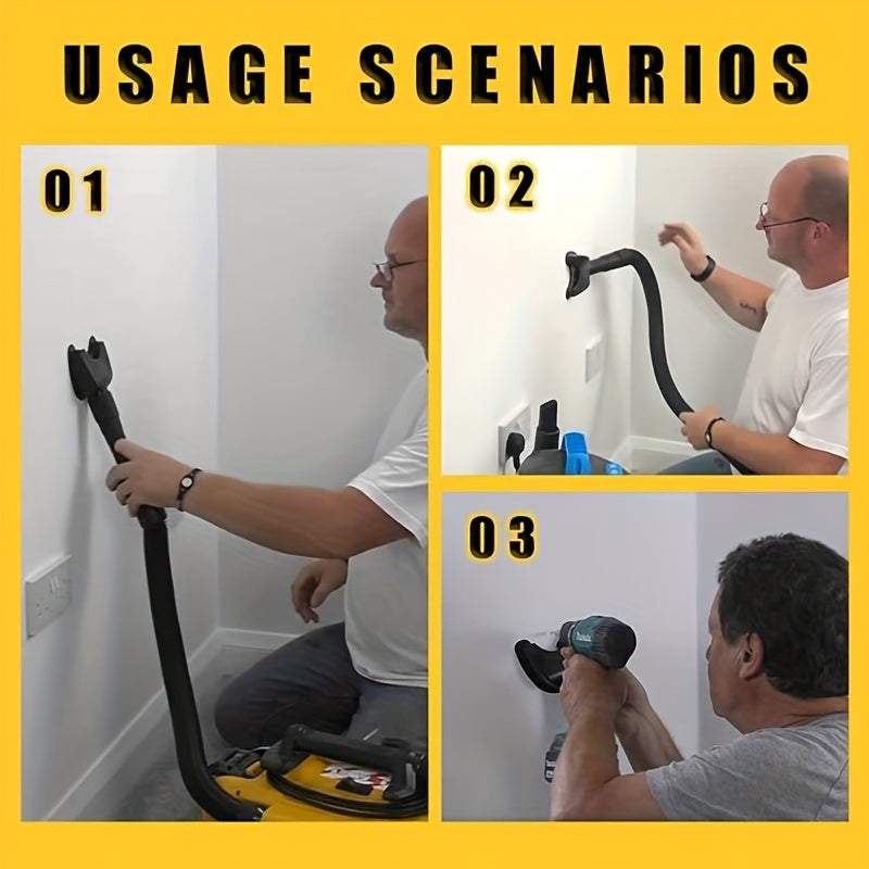 Dust-Proof Vacuum Cleaner Connector for Electric Drills, Hands-Free Dust Collection