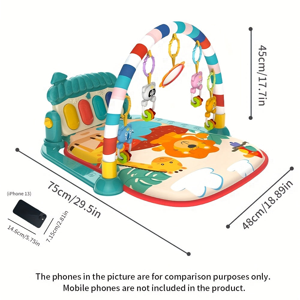 Baby Play Mat with Piano Activity Gym and Tummy Time Padding for Newborns