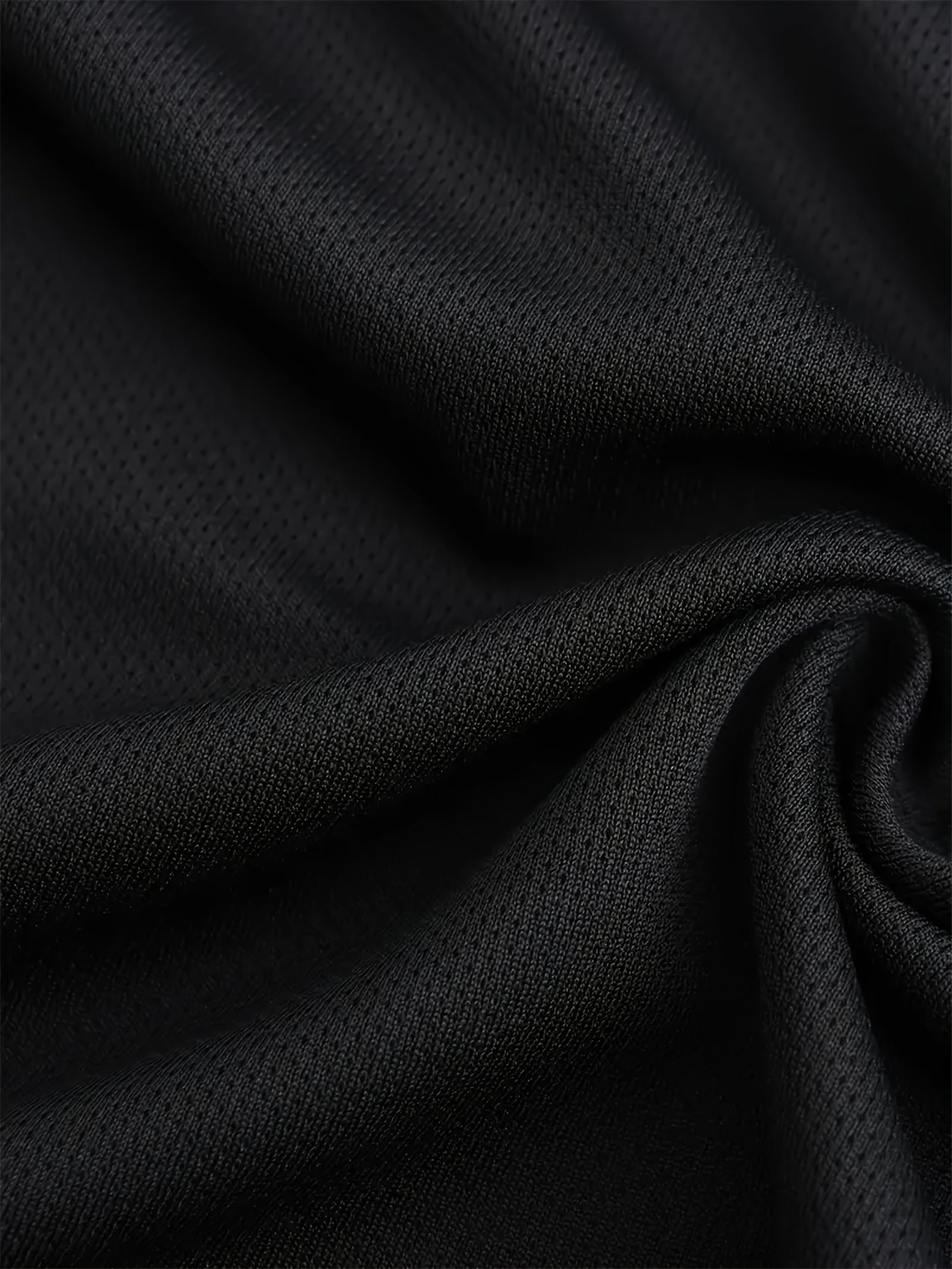 Men's Athletic Long Sleeve Crew Neck Shirts 5-Pack Quick-Dry Polyester Solid Colors