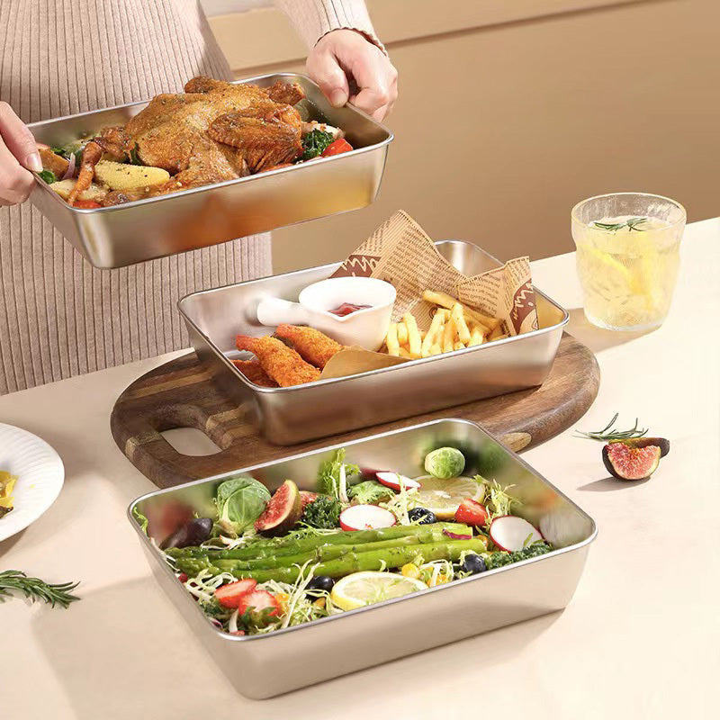 Freidora de acero inoxidable con control de temperatura, rejilla de filtro de aceite, tapa y 2 placas