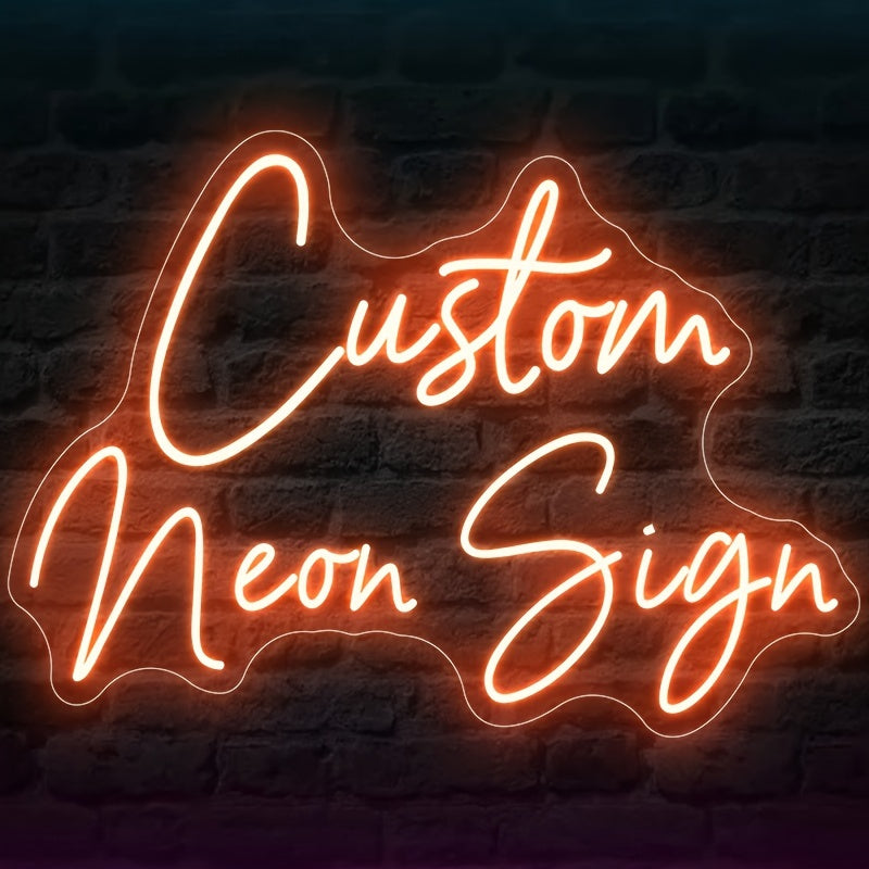 Neon Sign Wall Decor for Events USB Powered Safe Energy Efficient Home Lighting Gift