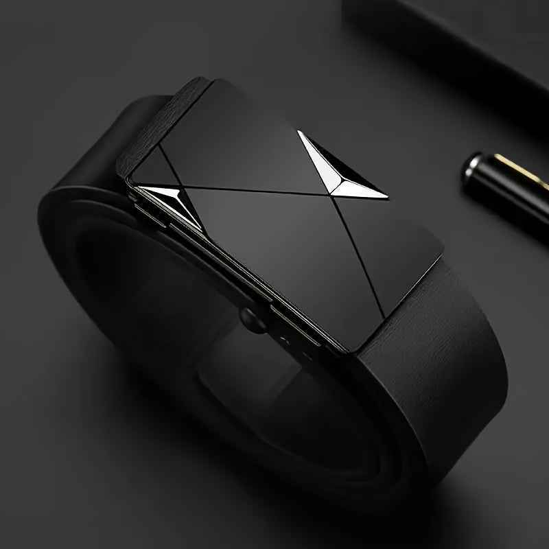 Men's Automatic PU Leather Belt for Casual and Formal Wear