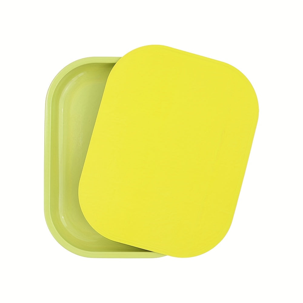 Metal and Plastic Rolling Tray with Magnetic Lid, 17.78x12.7 cm Household Organizer