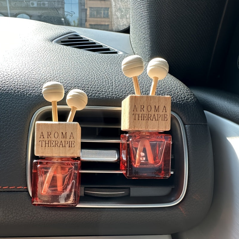 Women Car Air Outlet Perfume Bottle Clips Interior Accessories 2pcs