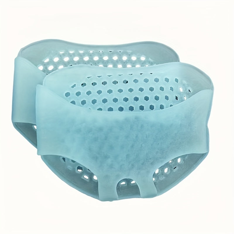 Women's Silicone Forefoot Cushions Shock-Absorbing Insole with Toe Protector
