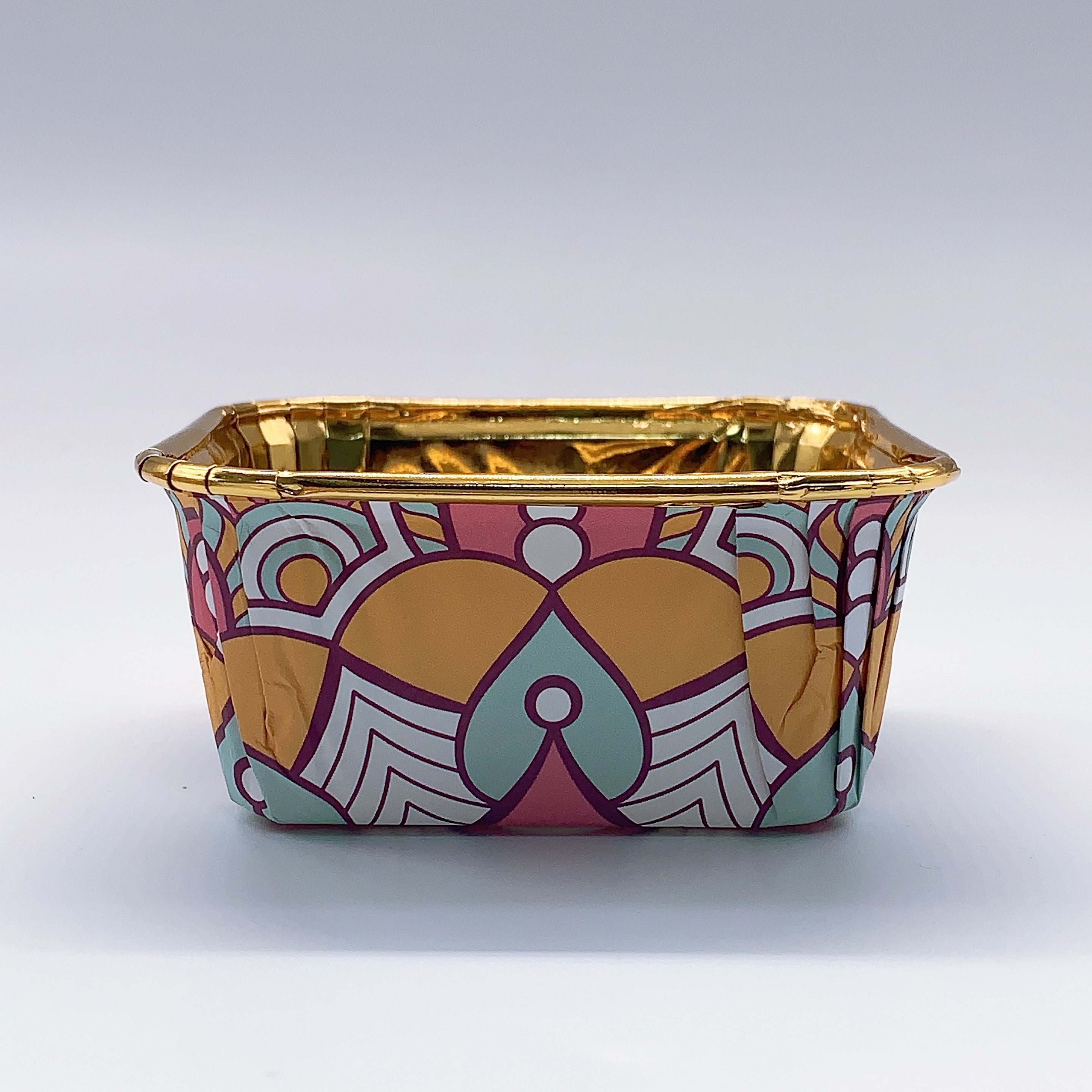 50 ta Boho uslubidagi issiqqa chidamli qog'oz keks uchun shisha, foydalanishga tayyor, yog'ga chidamli tort choynaklari