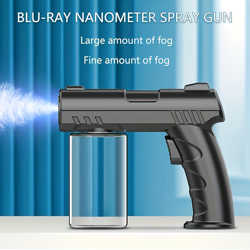 Handheld Nano Blue Light Disinfection Spray Gun with 8 Blue Lights and Anti-Clogging Nozzle