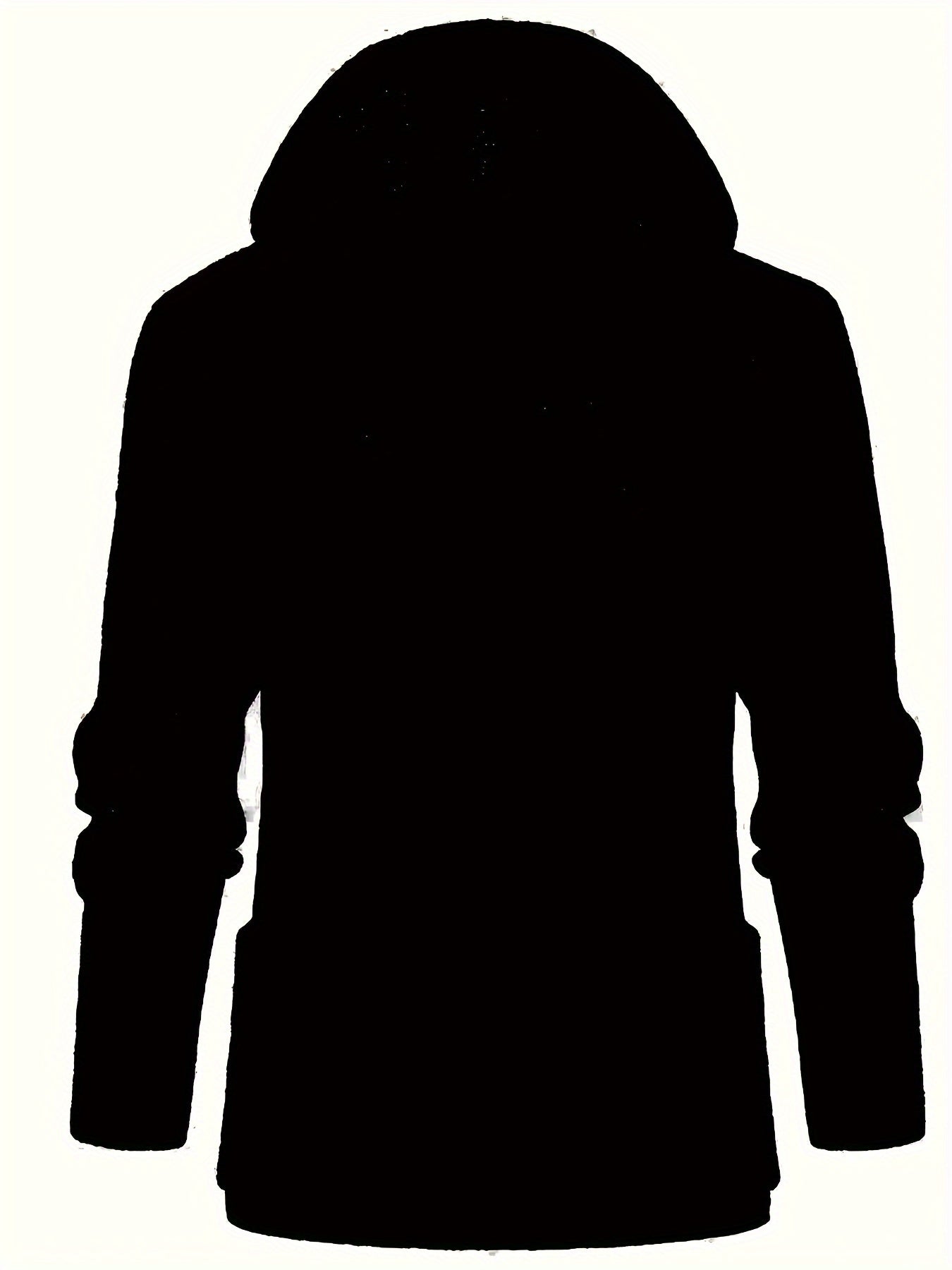 Plus Size Knit Hooded Cardigan for Men Winter Fall Casual Streetwear