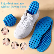 Unisex Foot Reflexology Massage Insoles Latex Shoe Pads for Foot Therapy