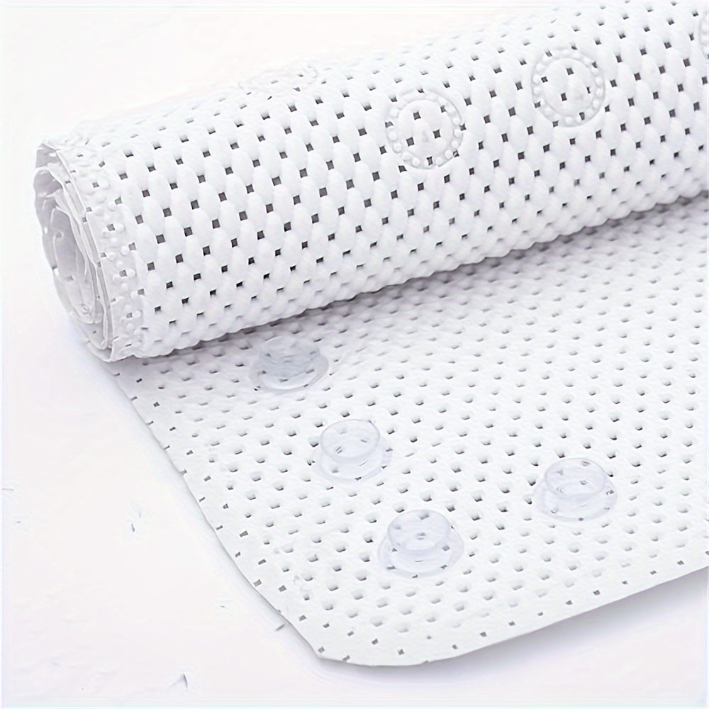 Soft Cushioned Shower Floor Grip Bathtub Mat with Anti-Slip Design and Suction Cups