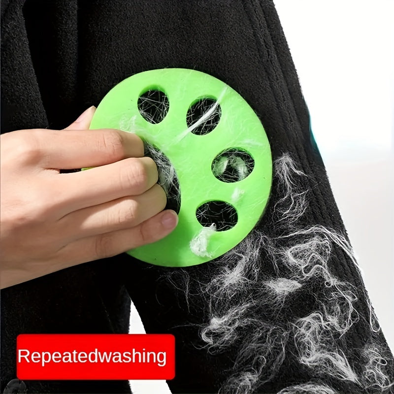 Set de 2 cepillos de silicona para eliminar pelo para mascotas y ropa, lavables, recogecerillos de polvo