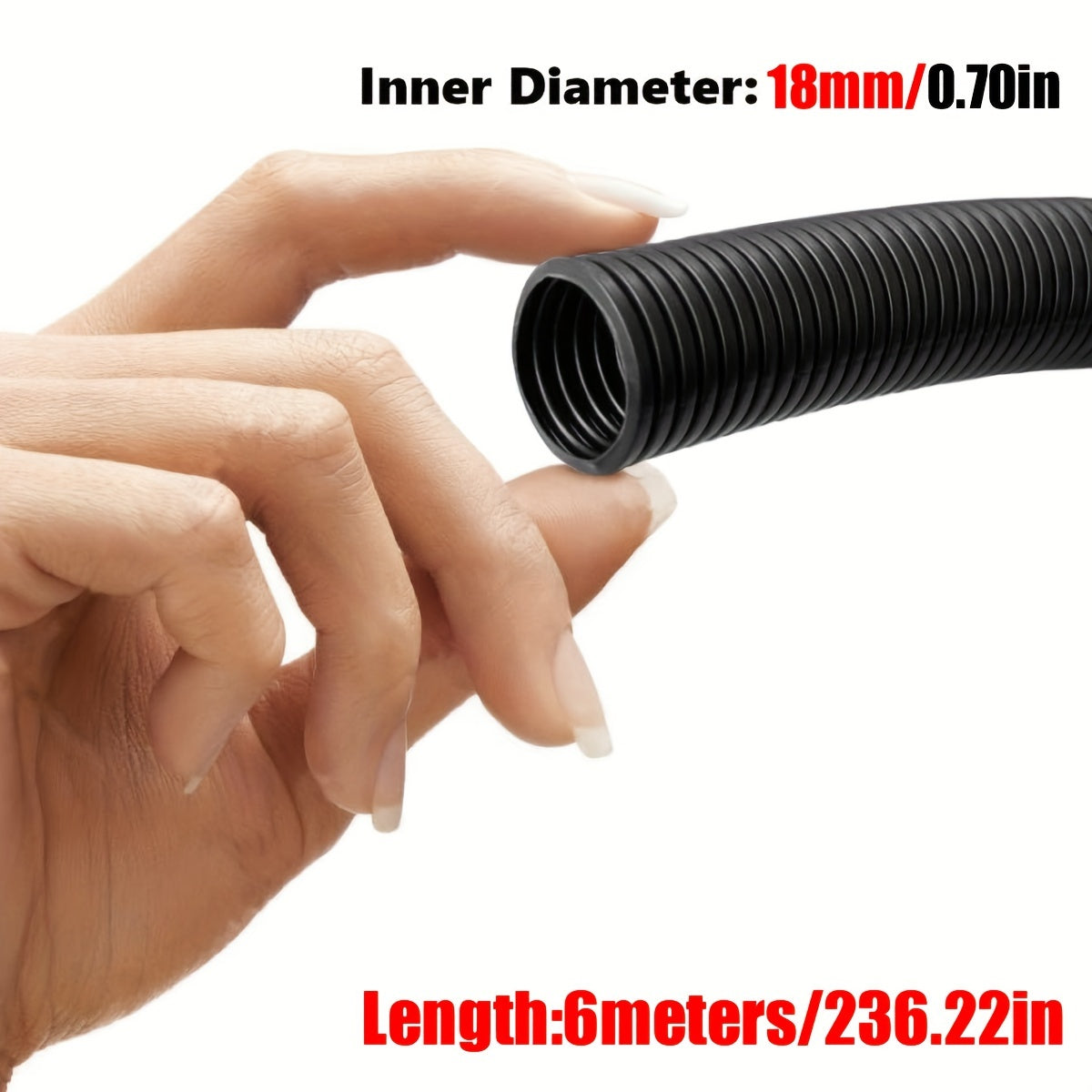 Moslashuvchan kabelni boshqarish qopqog'i 6 metr, olovni yong'inga qarshi simli loom quvurg'i