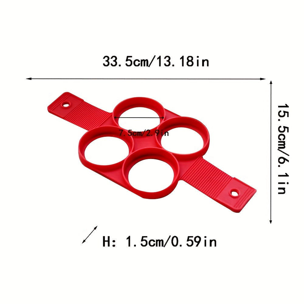 Silicone Egg Cooker Nonstick Pancake Mold Egg Ring for Omelets and Fried Eggs