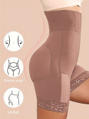 Tug'ilgandan keyin hip va qorinni siqish uchun yuqori beldagi shakllantiruvchi shimlar, operatsiyadan keyin butlarni ko'tarish va oyoqlarni shakllantirish, tugmachali dizayn.