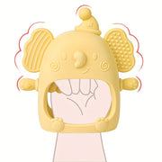 Baby Silicone Teether Mitten Non-Slip BPA-Free Cartoon Washable for Teething