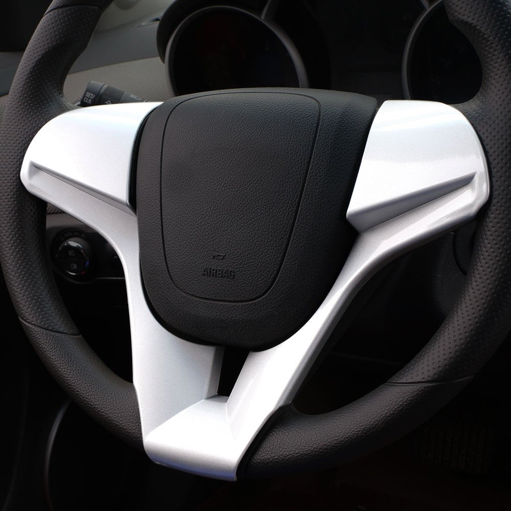 Universal ABS Car Steering Wheel Cover Trim Sticker for Sedan Hatchback