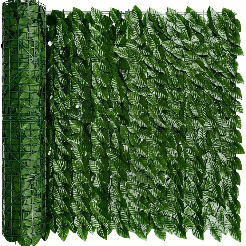 Artificial Ivy Fence Garden Privacy Screen UV Resistant Wall Decor 19.69x118.11 Inches