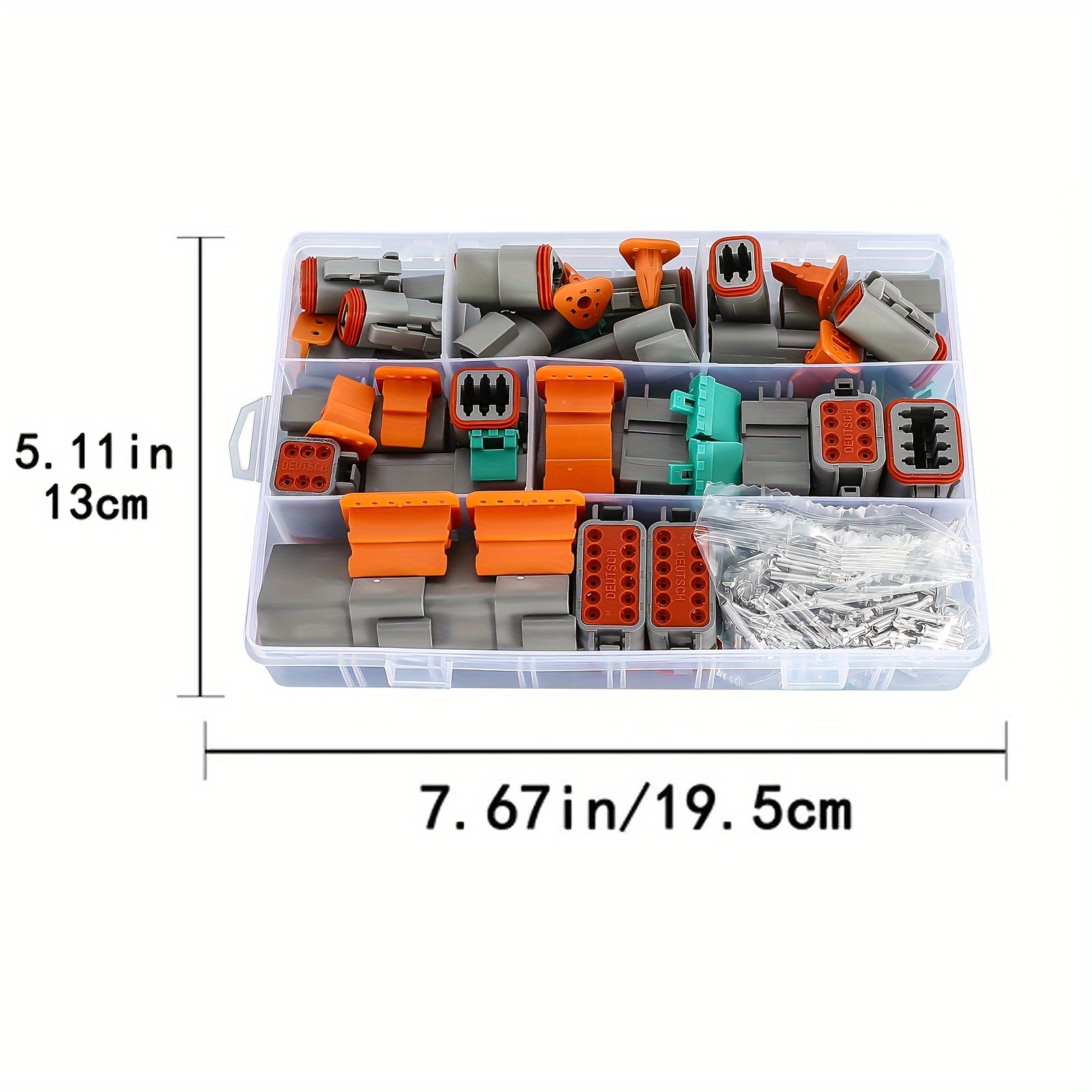 Kit de conectores de cables impermeables de 188 piezas para automoción con enchufe sellado y pines