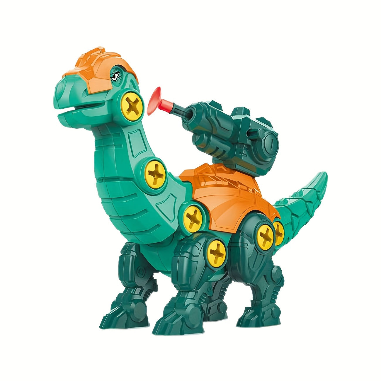 Kids Educational Dinosaur Building Kit with Screws Puzzles and Ejector