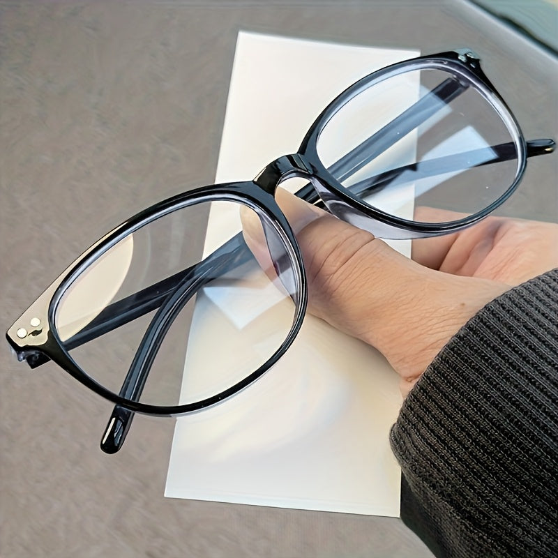 Blue Light Blocking Glasses for Women Men Oval Clear Lens Reduce Eye Fatigue