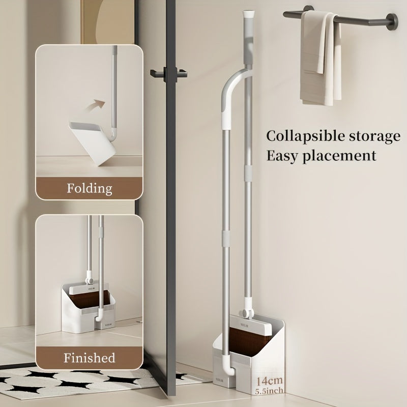 2-in-1 Magic Broom and Scraper Set for Floors, Showers, Glass, and Tiles