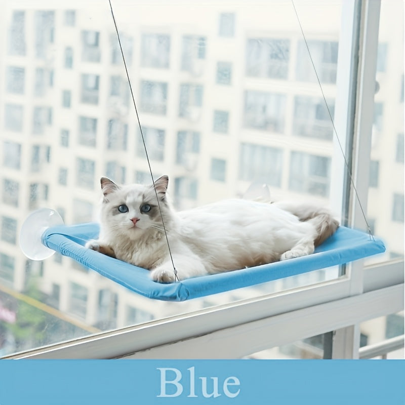 Window-Mounted Cat Hammock Detachable Washable Cushion for Indoor Cats