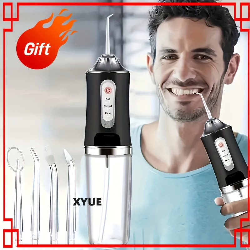 Electric Water Flosser for Adults Deep Clean Teeth Gums Nozzle Rotation